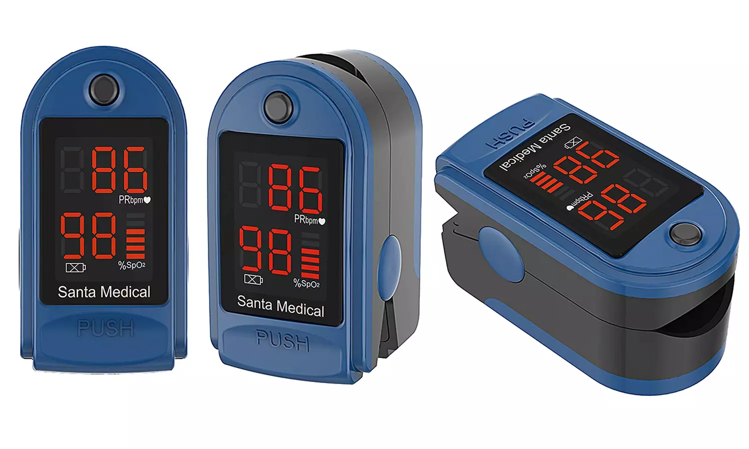 Santamedical Fingertip Pulse Oximeter with Carrying Case - Primary Image