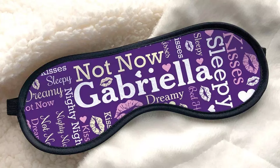 Personalized eye masks for a perfect sleep