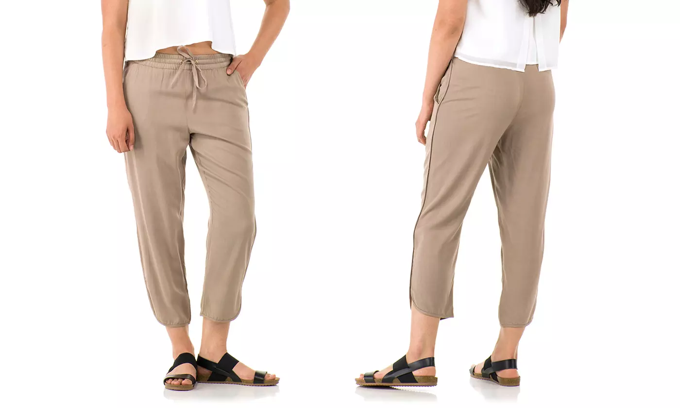 Sociology Women's Tulip Hem Capri Pants | Groupon Exclusive (Sizes S & L) - Primary Image