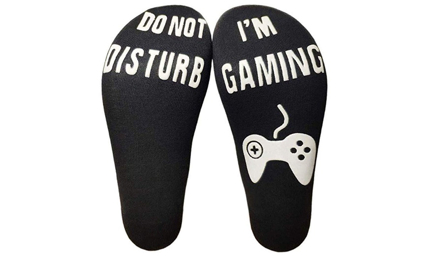 Image 3: Do Not Disturb I'm Gaming Socks