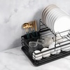Image 4: Two-Tier Metal Dish Drying Rack with Removable Drip Tray