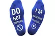 Men's Do Not Disturb Football Novelty Socks - Second Medium