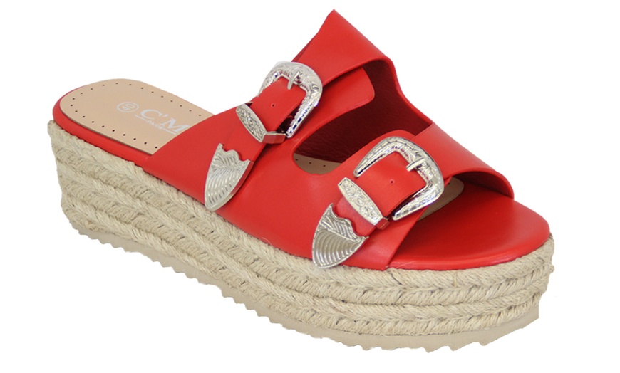 Image 4: Platform Mule Sandals