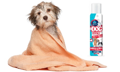 3 shampoo a secco per cani da 150 ml