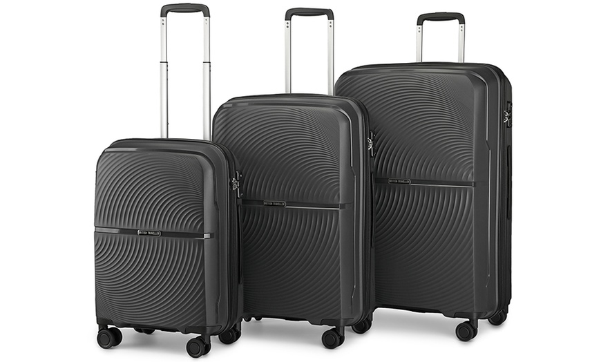 Image 4: Premium - Grade PP Hard - Shell Luggage