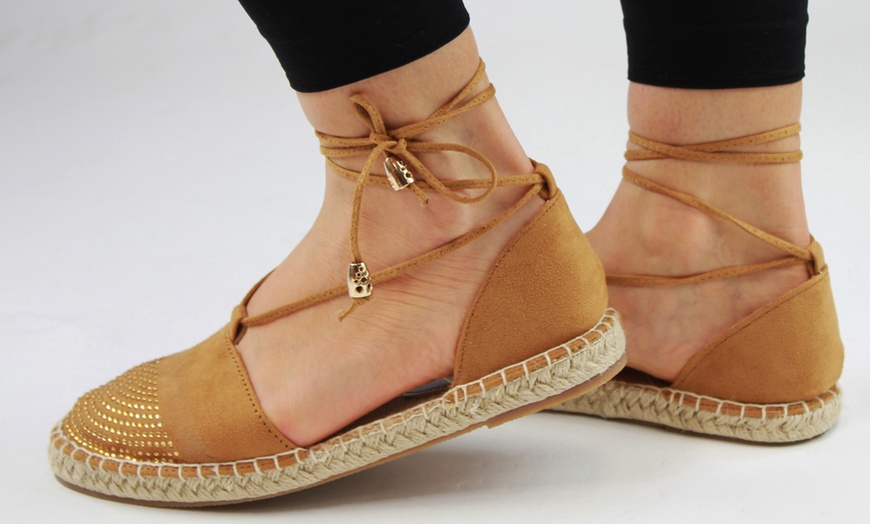 Image 4: Women's Lace-Up Espadrilles