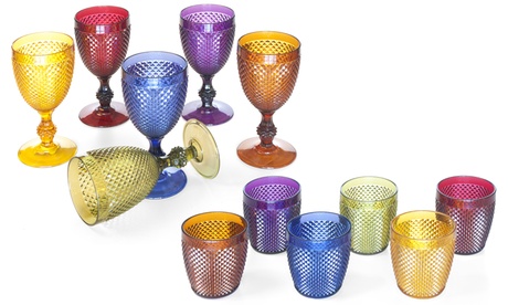 Set di 6 calici o 6 bicchieri Excelsa Diamond Multicolor