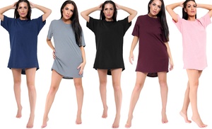 Women's Plain Nightwear Nighty T-Shirt