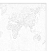 Image 2: World Map Adult Colouring Poster