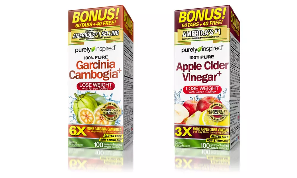 Purely Inspired Apple Cider Vinegar and Garcinia Cambogia Dietary Supplements - Primary Image