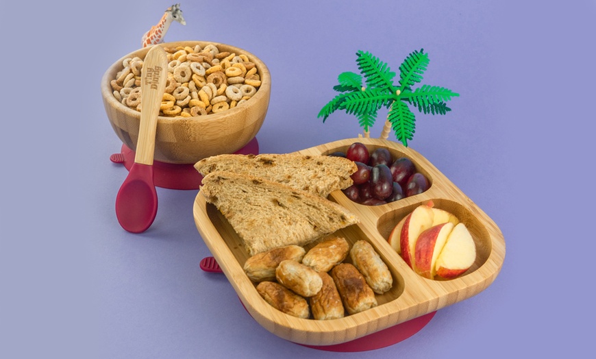 Image 9: Children's Bamboo Feeding Set