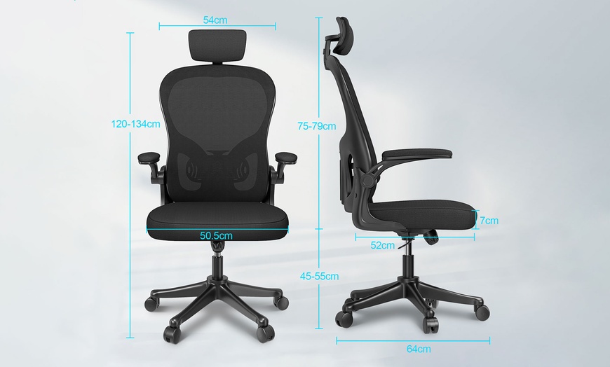 Image 4: Sedia da ufficio ergonomica