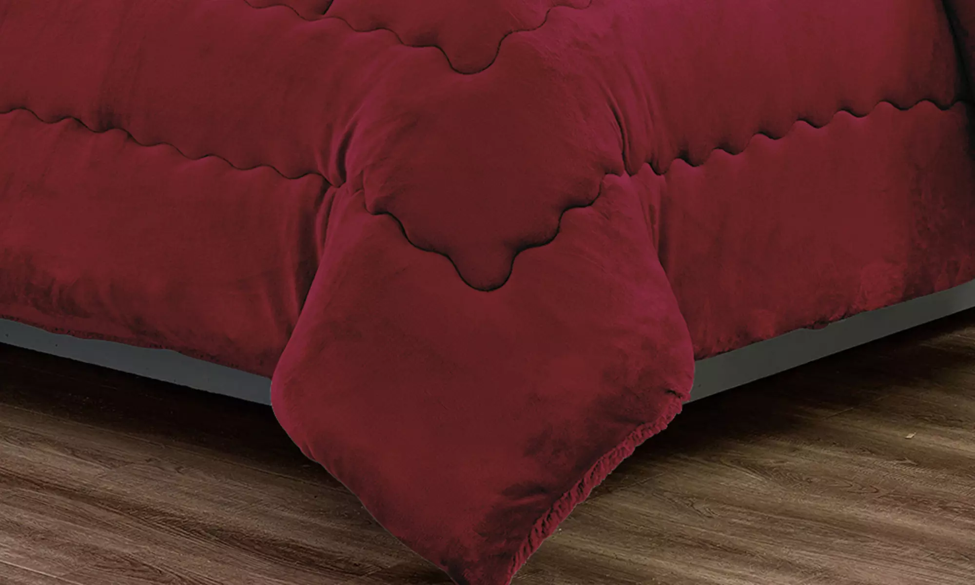 Couette double en velours Sherpa