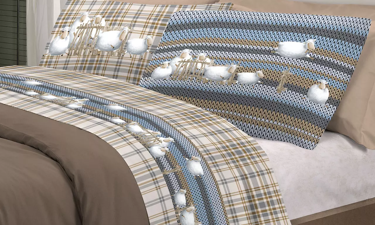 Completi Lenzuola Flanella Fantasie Invernali