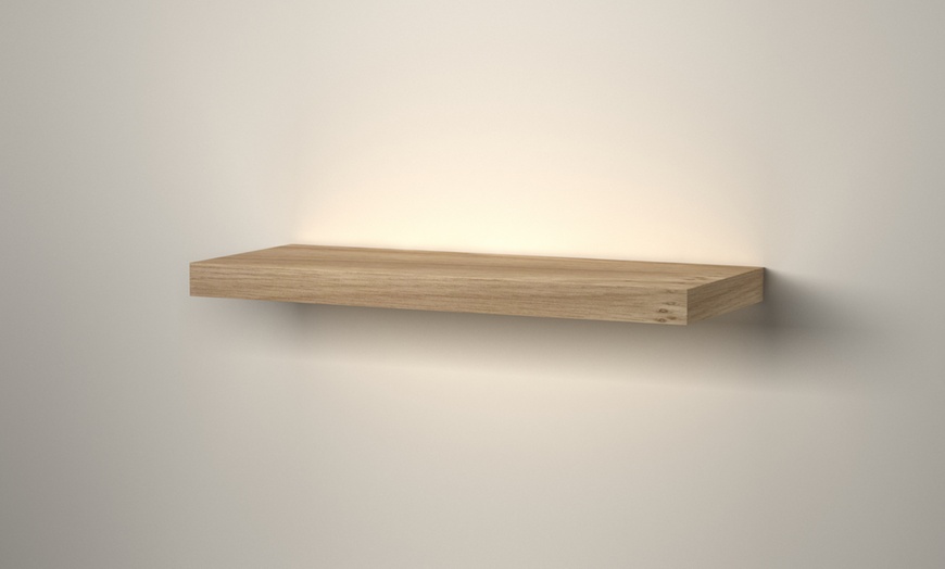 Image 24: Wooden Floating Wall Shelf