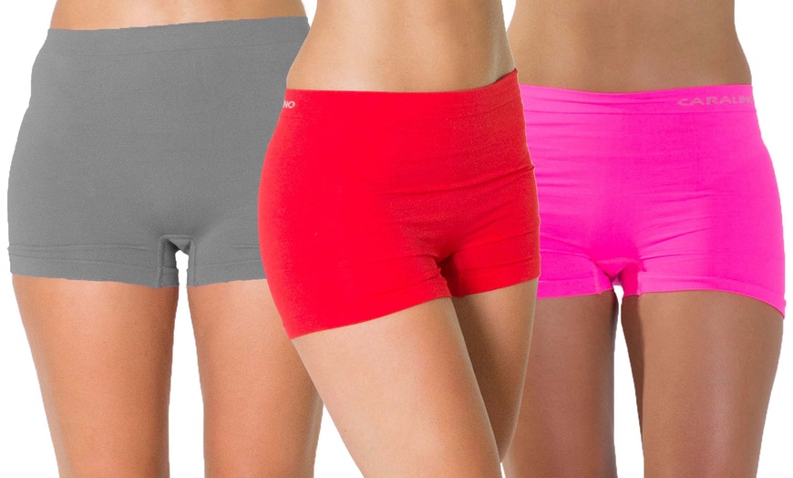 Image 13: One, Three or Six Pairs of Women's High Waist Boxer Shorts