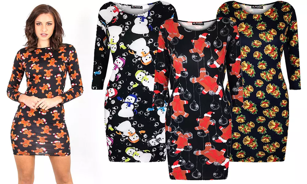 Robe avec motifs de Noel, motif au choix - Primary Image