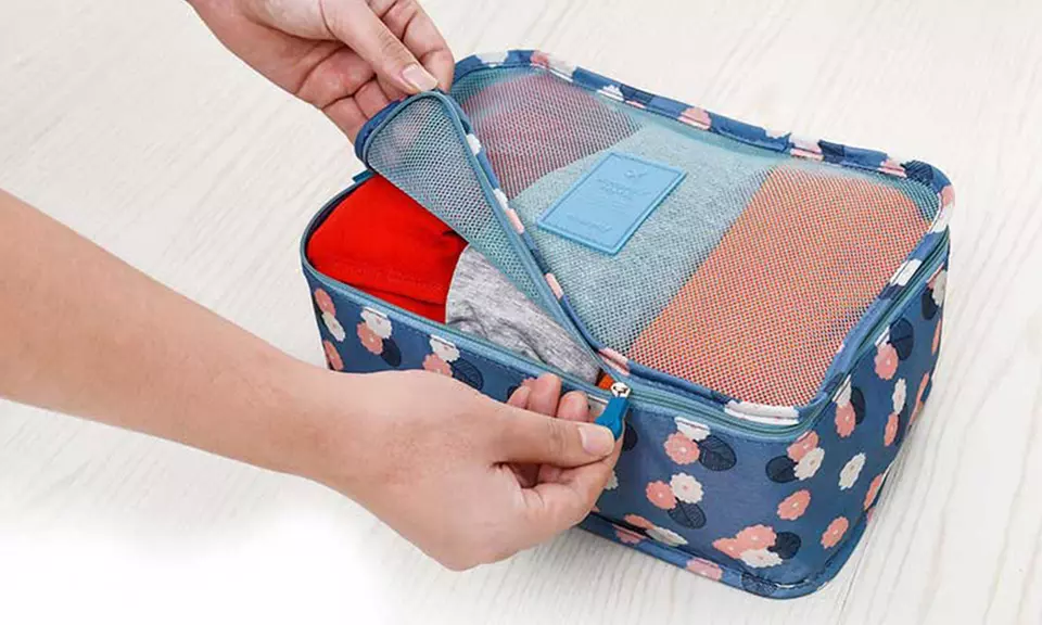 Set van 6 bagage opbergzakken