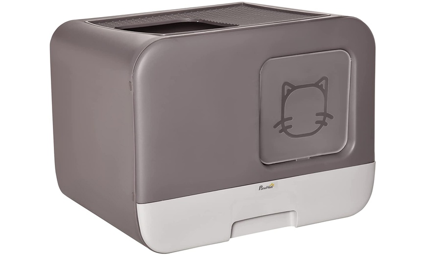 Image 13: PawHut Cat Litter Box