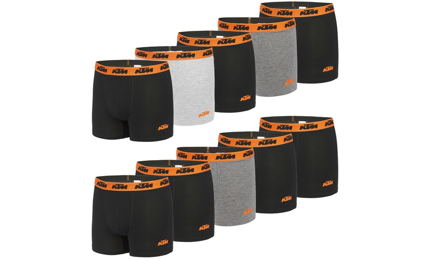 Image 1: Lot de 10 boxers KTM en coton pour homme