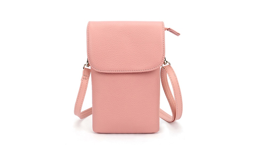 Image 4: Women's PU Leather Phone Bag