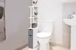 Meuble de rangement de toilettes ou salle de bains avec étagères - Second Medium