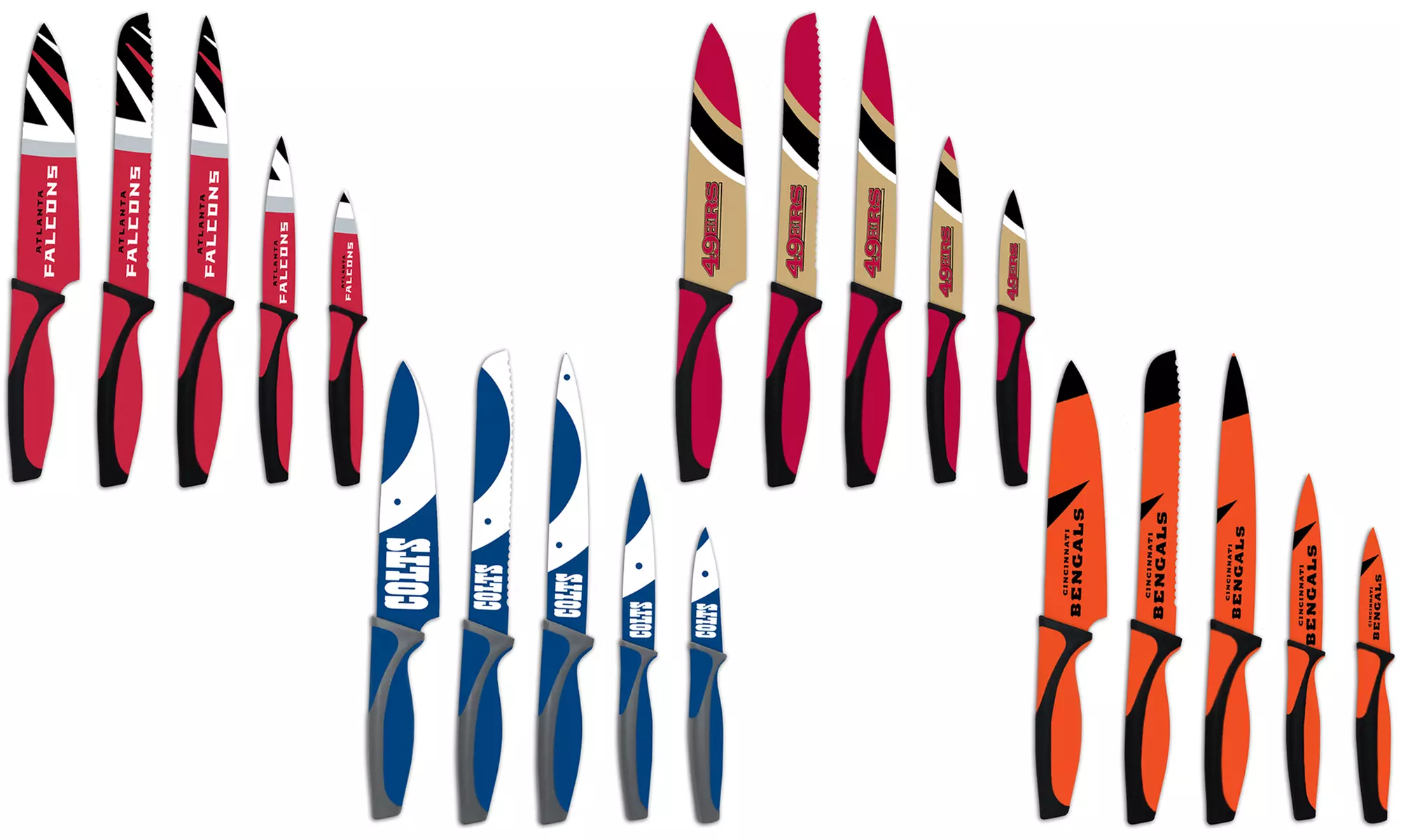 The Sports Vault NFL Kitchen Knife Set (5-Piece) - Primary Image