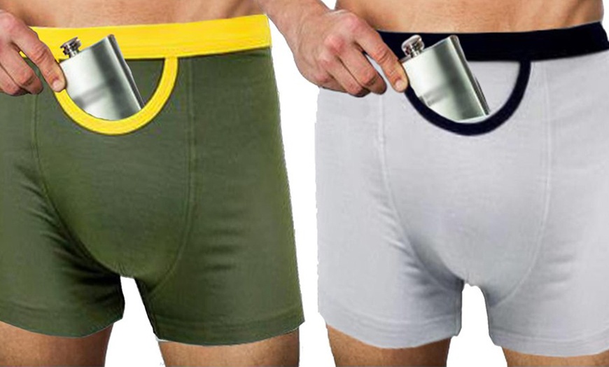 Image 7: Men's Pocket Boxer Briefs