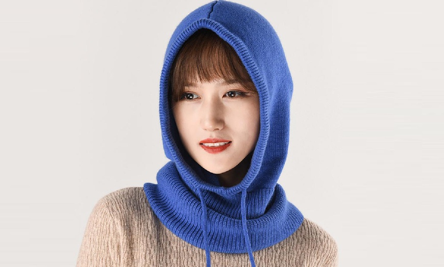 Image 6: Women's Winter Knitted Hood Beanie