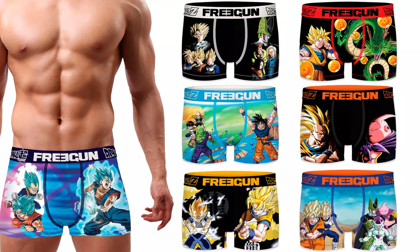 Lot surprise de 6 boxers pour homme de la marque Freegun, édition "Dragon Ball" - Primary Image