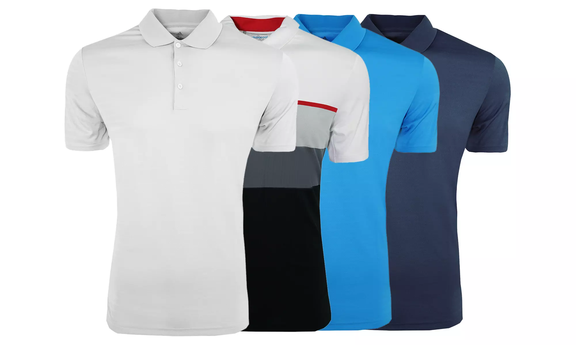 Adidas Men's Climalite Performance Sport Polo Shirts (S–2XL) - Primary Image