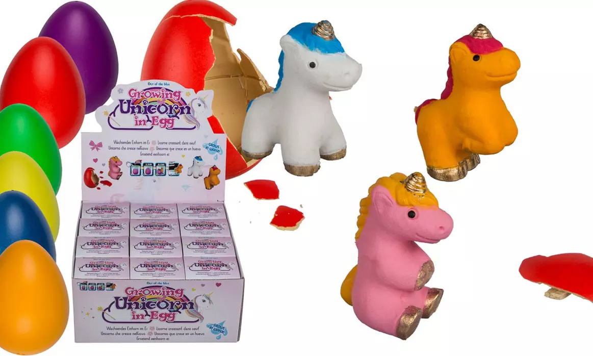 2 ou 4 figurines Licorne dans un œuf - Primary Image