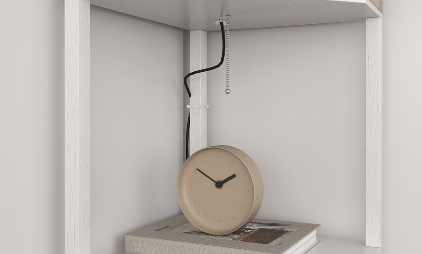 Image 23: HOMCOM Corner Floor Lamp with Shelves