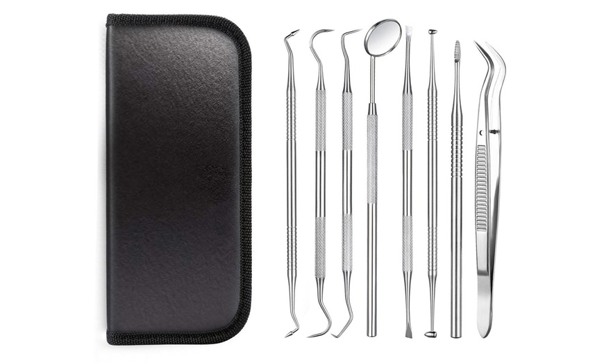 Professional Stainless Steel Dental Tools Kit - 8 Piece | Groupon