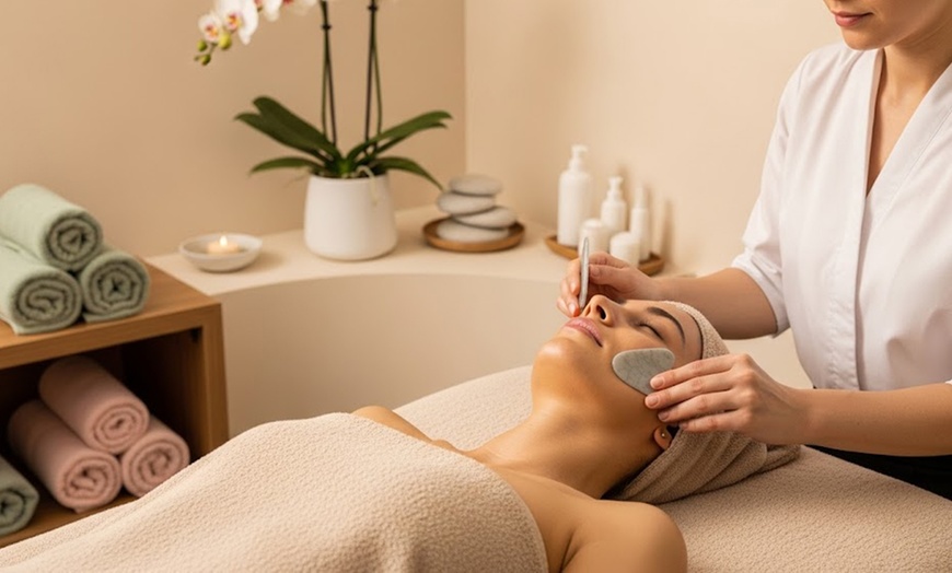 Image 2: Gua-Sha-Gesichtsbehandlung, opt. mit Vitamin-C-Maske, für 1 Person