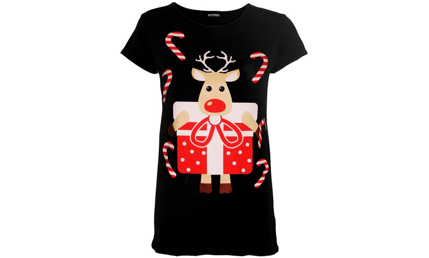 Image 5: T-Shirt avec motifs de Noël à manches courtes pour enfant