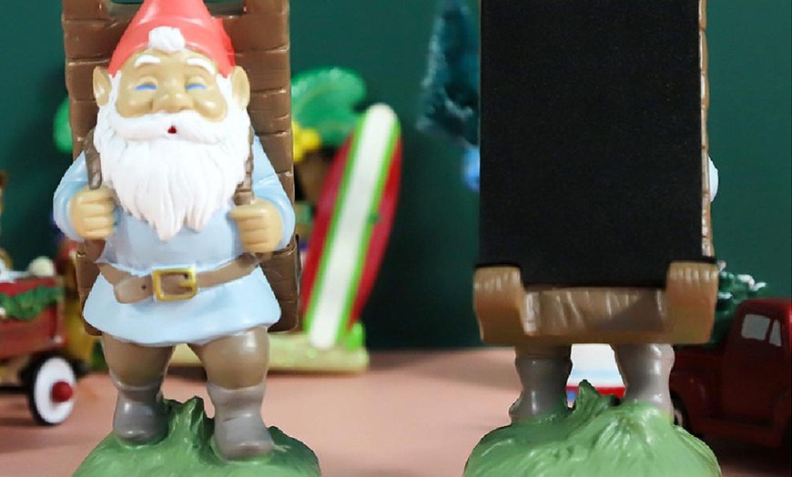 Image 2: Gnome Cell Phone Stand Decoration