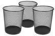 Metal Mesh Trash Can for Recycling or Garbage (1-, 2-, or 3-Piece) - Second Medium