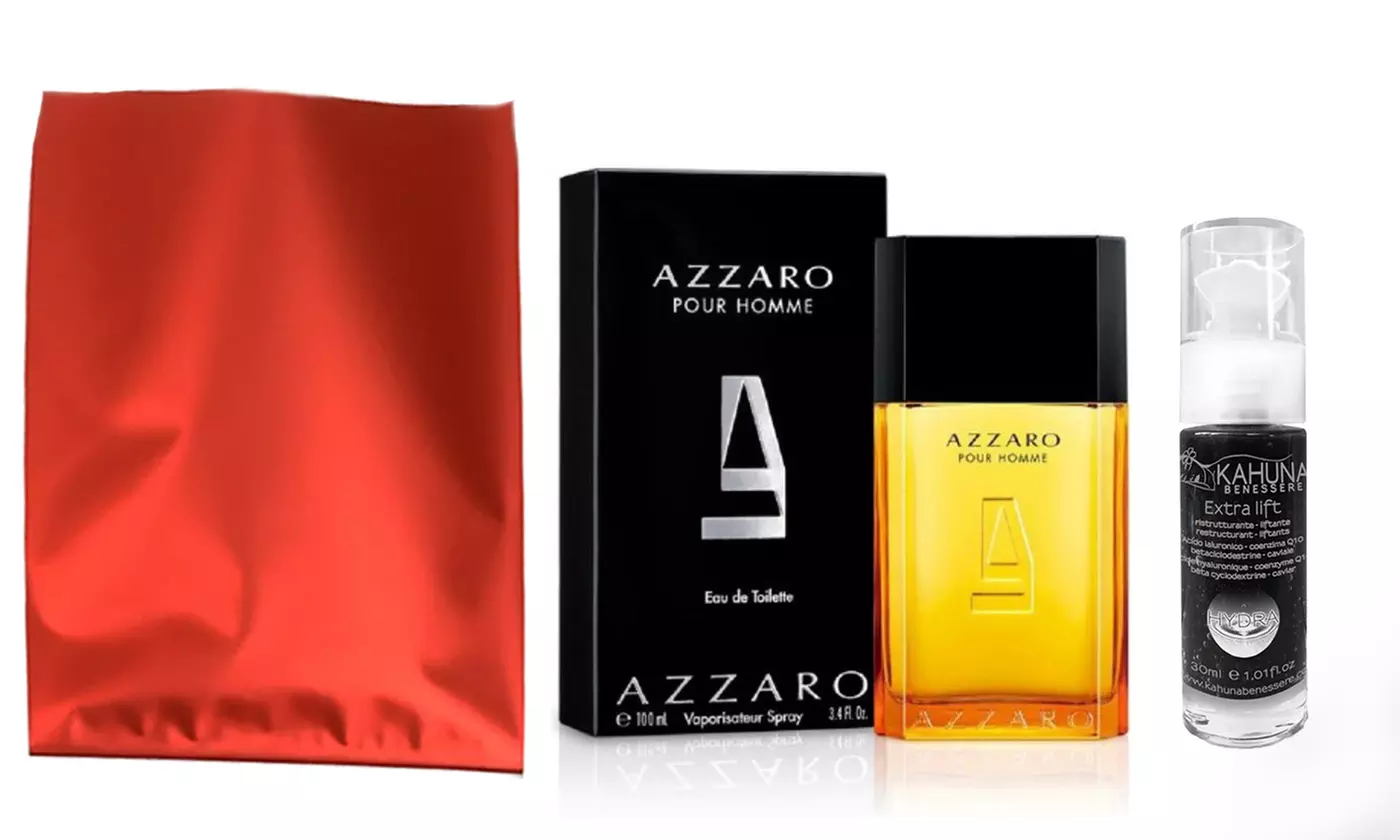 Kit Azzaro Homme et Sport pour homme avec sérum en coffret cadeau