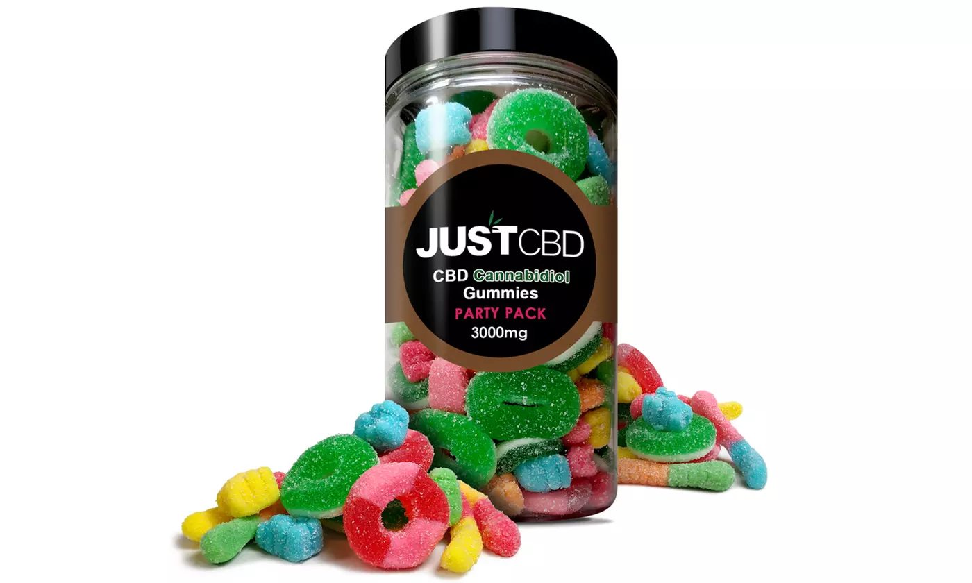 CBD Gummies Party Pack from JustCBD (3000mg) - Primary Image