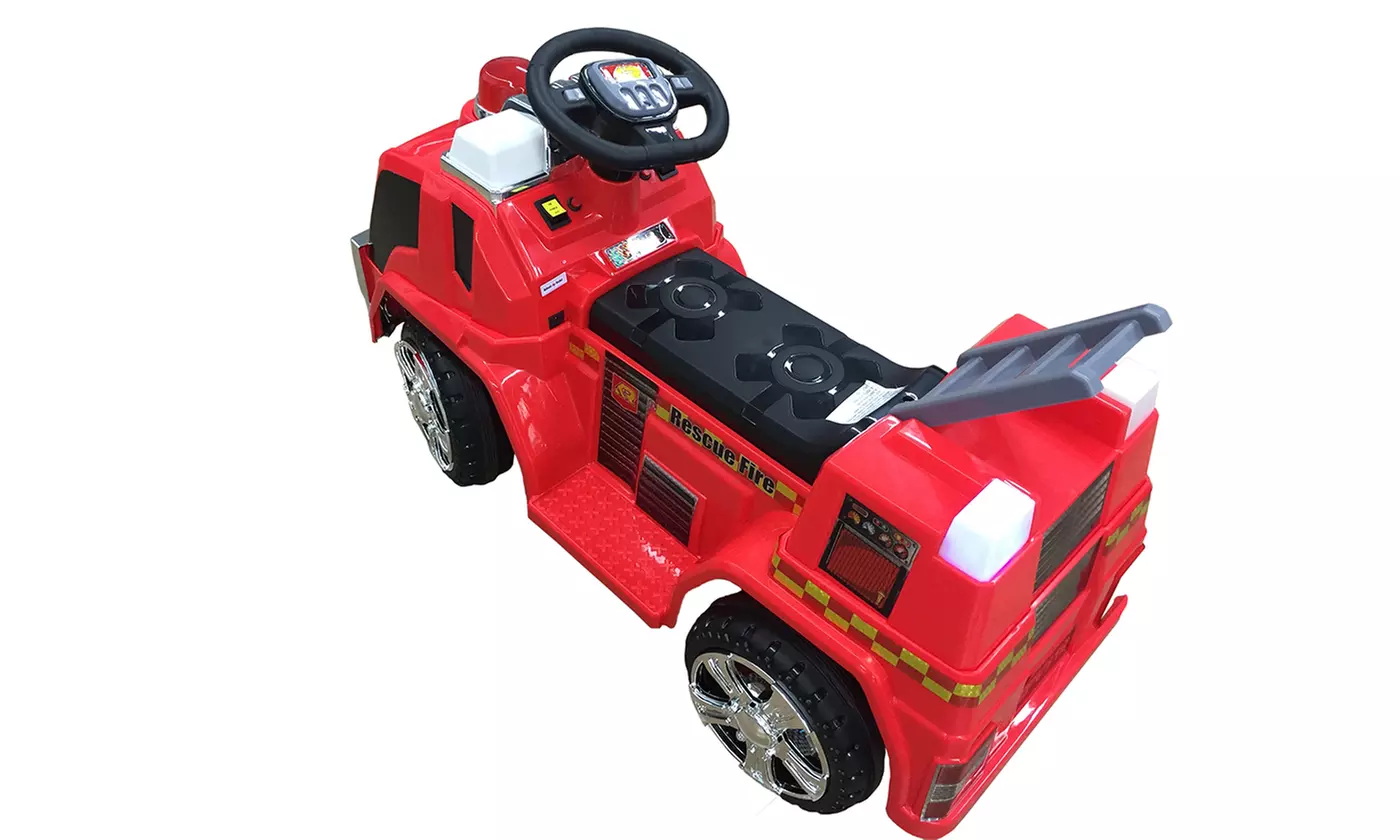 Kids' Ride-On Red Fire Truck - Second Medium