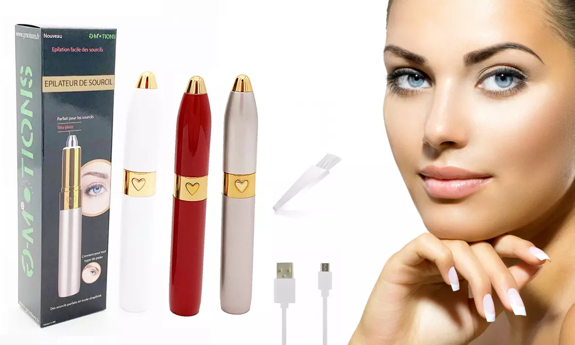 Épilateur à sourcils électrique avec LED intégrée de G-Motions - Primary Image