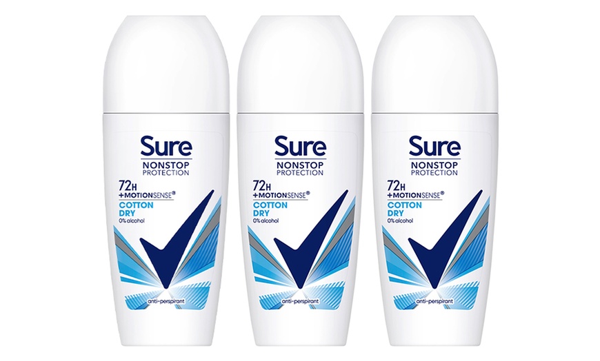 Image 2: Sure Non-Stop Protection Deodorant Roll-On 72H Motion Sense 50ml