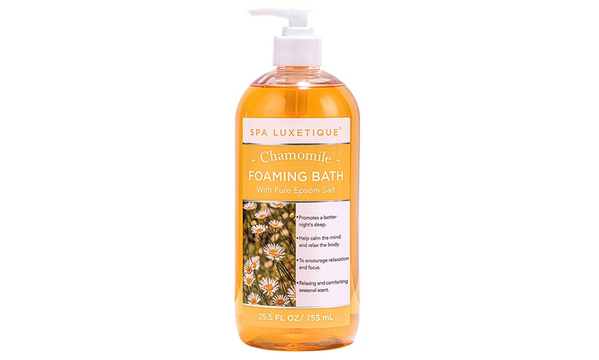 Image 2: Chamomile Scent Shower Gel Foaming Bath with Pure Epsom Salt