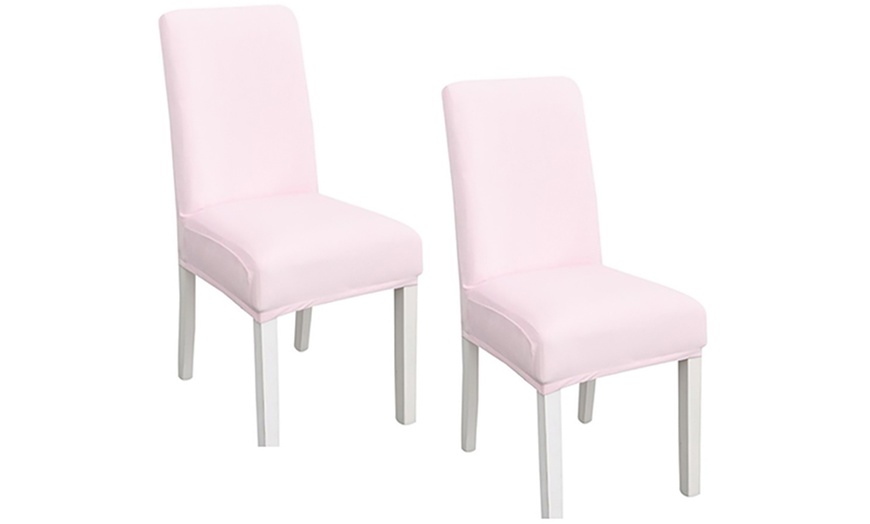 Image 6: Two, Four, Six or Eight Soft Elasticated Universal Chair Covers