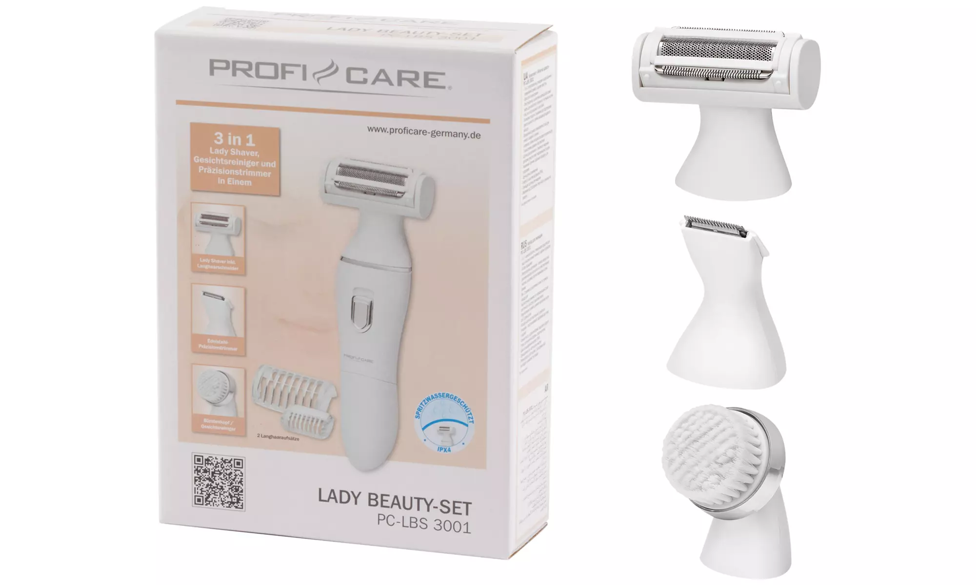 Maquinilla de afeitar, recortadora y cepillo de limpieza facial Proficare - Second Medium