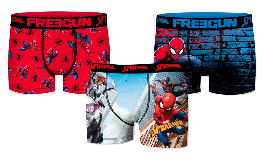 Image 3: Three-Pack of Spider-Man Boxers