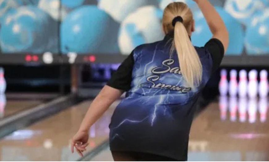 Image 2: 2 Games of Bowling w/ Optional Burger & Drink for Two to Eight People