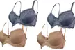 Women's Padded Lace Underwire Push Up Bra (4-Pack) - Image 3