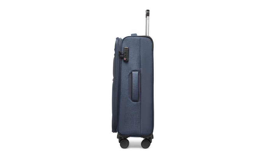 Image 6: Individual or 3 piece Soft Shell Suitcase Set